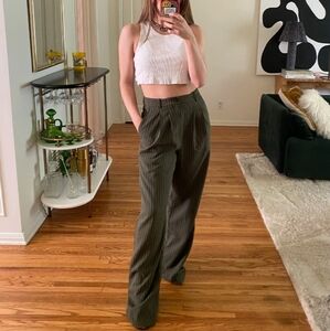 Reformation Striped Dress Pants